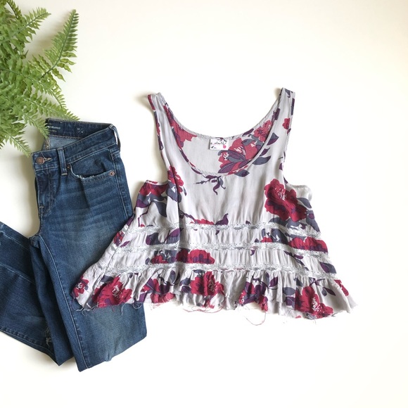 Free People Tops - Free People Floral Blouse Sleeveless SP